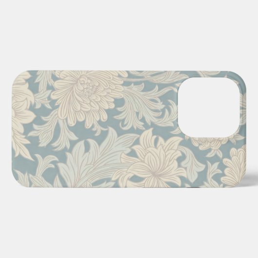 William Morris Chrysanthemum Pattern iPhone Hoesje (Achterkant horizontaal)
