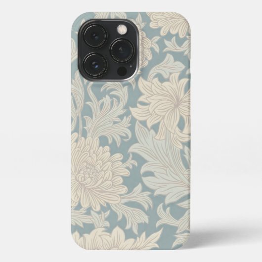 William Morris Chrysanthemum Pattern iPhone Hoesje (Achterkant)
