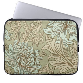 William Morris Chrysanthemum Pattern-laptophoes Laptop Sleeve