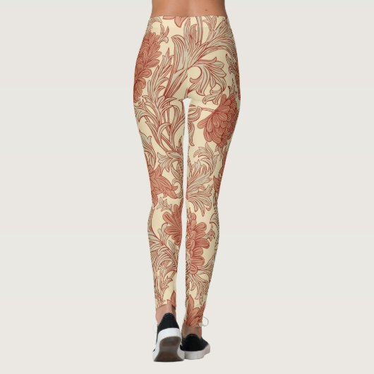 William Morris Chrysanthemum Pattern Leggings (Achterkant)