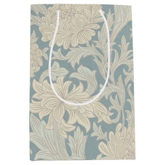 William Morris Chrysanthemum Pattern Medium Cadeauzakje (Voorkant)