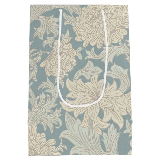 William Morris Chrysanthemum Pattern Medium Cadeauzakje (Achterkant)