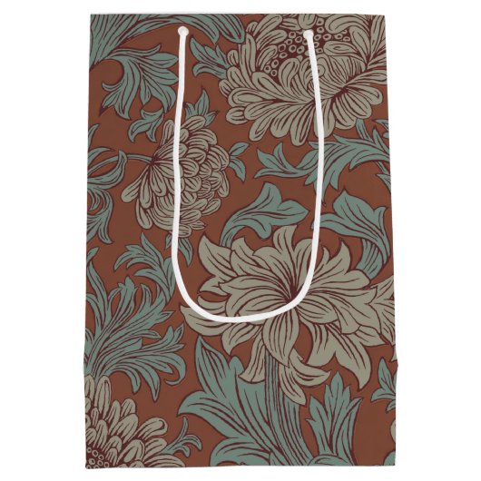 William Morris Chrysanthemum Pattern Medium Gift B Cadeauzakje (Achterkant)