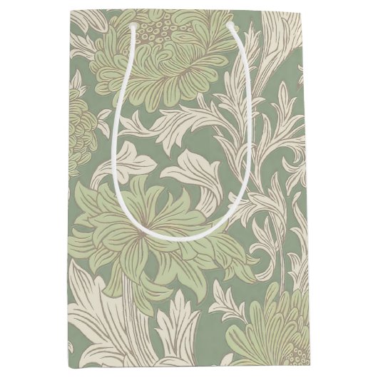 William Morris Chrysanthemum Pattern Medium Gift B Cadeauzakje (Voorkant)