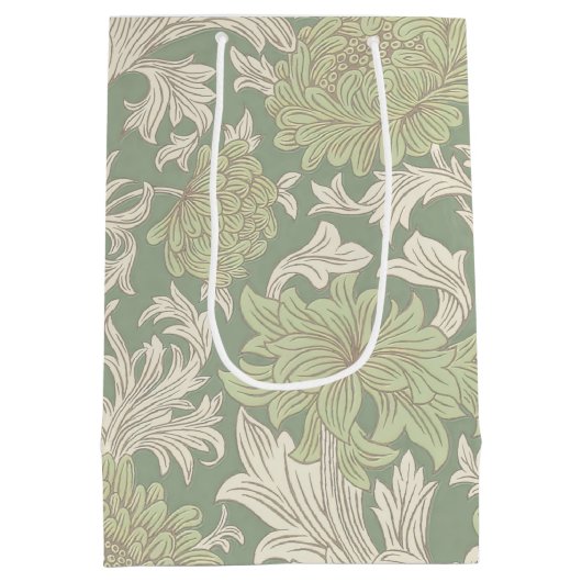 William Morris Chrysanthemum Pattern Medium Gift B Cadeauzakje (Achterkant)
