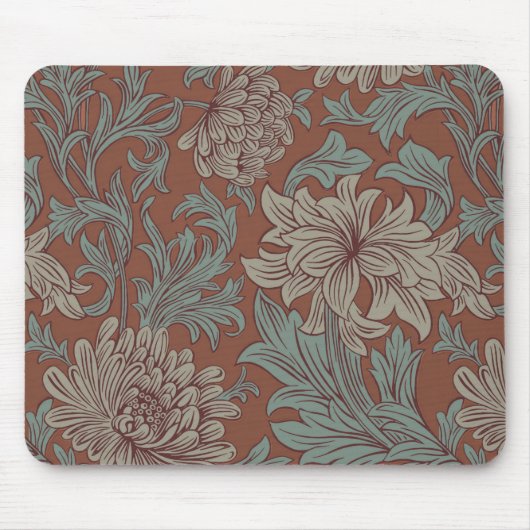 William Morris Chrysanthemum Pattern Muismat (Voorkant)