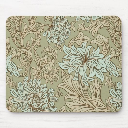 William Morris Chrysanthemum Pattern Muismat (Voorkant)