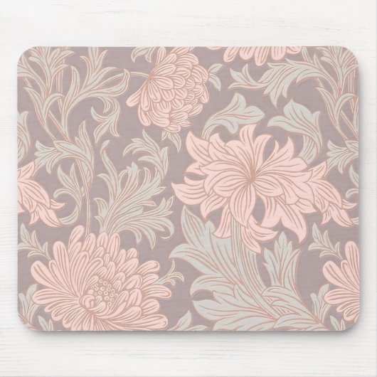 William Morris Chrysanthemum Pattern Muismat (Voorkant)