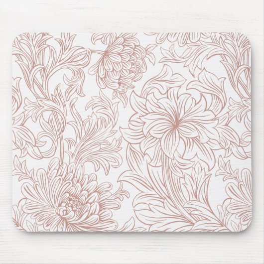 William Morris Chrysanthemum Pattern Muismat (Voorkant)
