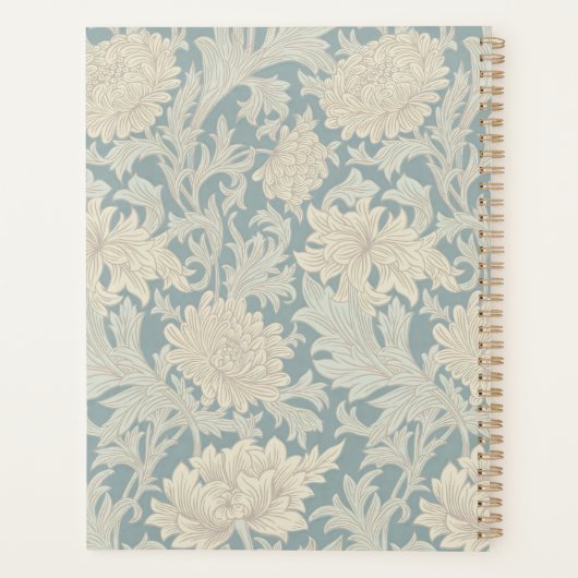William Morris Chrysanthemum Pattern Planner (Achterkant)