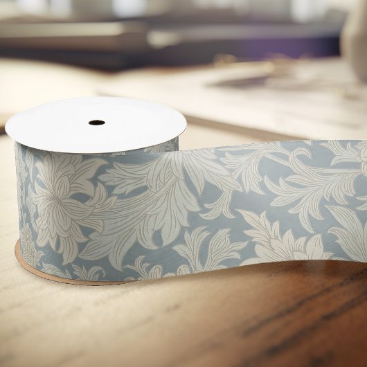 William Morris Chrysanthemum Pattern Satijnen Lint