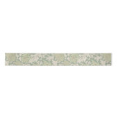 William Morris Chrysanthemum Pattern Satin Ribbon Satijnen Lint (Voorkant)