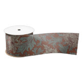 William Morris Chrysanthemum Pattern Satin Ribbon Satijnen Lint (Spoel)