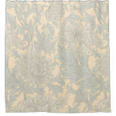 William Morris Chrysanthemum Pattern Shower Curtai Douchegordijn (Voorkant)
