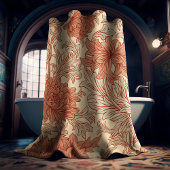 William Morris Chrysanthemum Pattern Shower Curtai Douchegordijn
