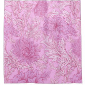 William Morris Chrysanthemum Pattern Shower Curtai Douchegordijn (Voorkant)