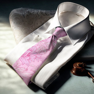 William Morris Chrysanthemum Pattern Stropdas