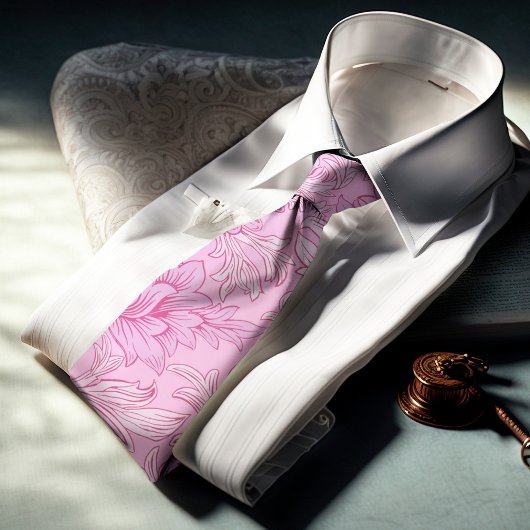 William Morris Chrysanthemum Pattern Stropdas