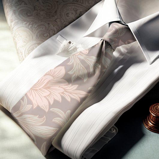 William Morris Chrysanthemum Pattern Stropdas