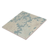 William Morris Chrysanthemum Pattern Tegeltje (Zijkant)