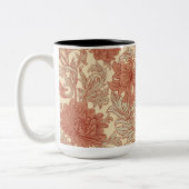 William Morris Chrysanthemum Pattern Two-Tone Coff Tweekleurige Koffiemok (Links)