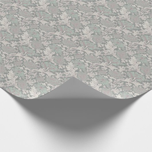 William Morris Chrysanthemum Pattern Wrapping Pape Cadeaupapier (Hoek)