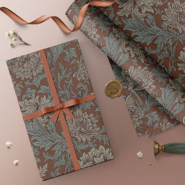 William Morris Chrysanthemum Pattern Wrapping Pape Cadeaupapier