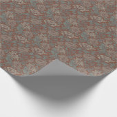 William Morris Chrysanthemum Pattern Wrapping Pape Cadeaupapier (Hoek)