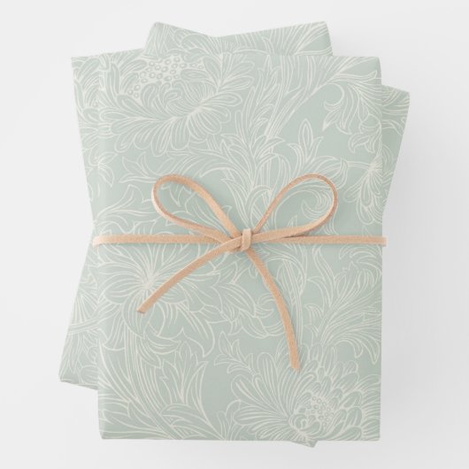 William Morris Chrysanthemum Pattern Wrapping Pape Inpakpapier Vel (In situ)