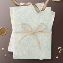 William Morris Chrysanthemum Pattern Wrapping Pape