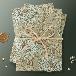 William Morris Chrysanthemum Pattern Wrapping Pape Inpakpapier Vel