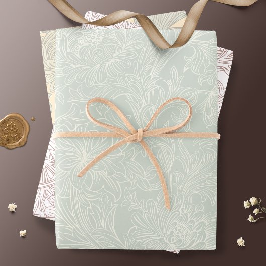 William Morris Chrysanthemum Pattern Wrapping Pape Inpakpapier Vel