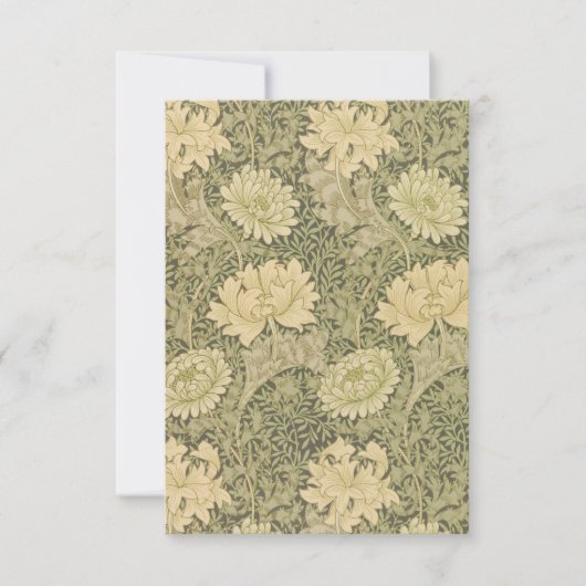 William Morris Chrysanthemum Print Kaart (Voorkant)