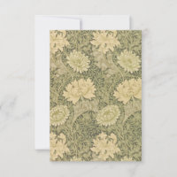 William Morris Chrysanthemum Print Kaart
