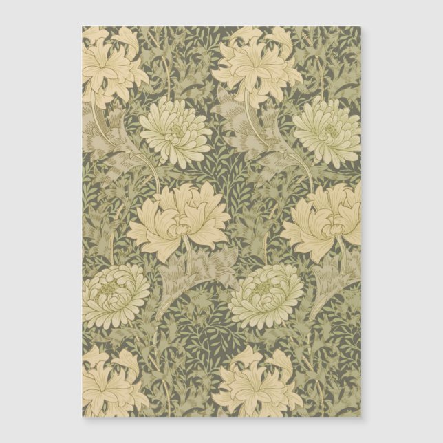 William Morris Chrysanthemum Sage Flower (Voorkant)