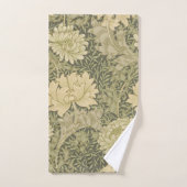 William Morris Chrysanthemum Sage Flower Bad Handdoek (Handdoek)