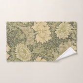 William Morris Chrysanthemum Sage Flower Bad Handdoek (Handdoek)