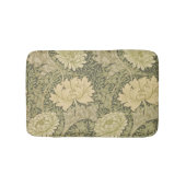 William Morris Chrysanthemum Sage Flower Badmat (Voorkant)