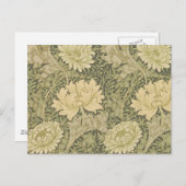 William Morris Chrysanthemum Sage Flower Briefkaart (Voorkant / Achterkant)