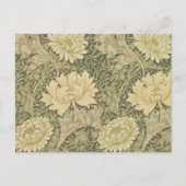 William Morris Chrysanthemum Sage Flower Briefkaart (Voorkant)