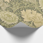 William Morris Chrysanthemum Sage Flower Cadeaupapier (Hoek)