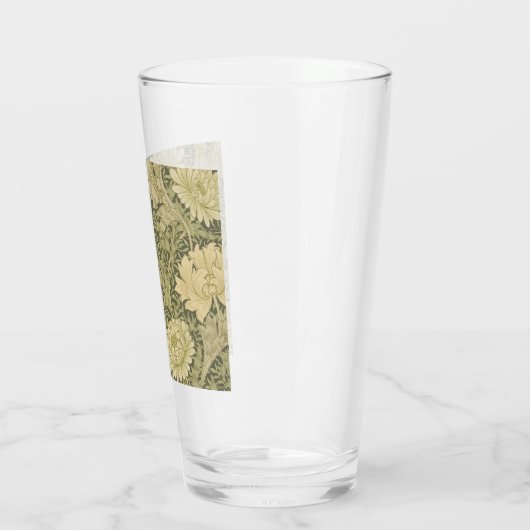 William Morris Chrysanthemum Sage Flower Glas (Links)