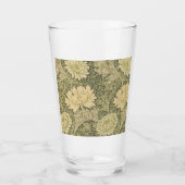 William Morris Chrysanthemum Sage Flower Glas (Voorkant)
