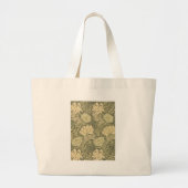 William Morris Chrysanthemum Sage Flower Grote Tote Bag (Voorkant)