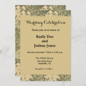 William Morris Chrysanthemum Sage Flower Kaart (Voorkant / Achterkant)