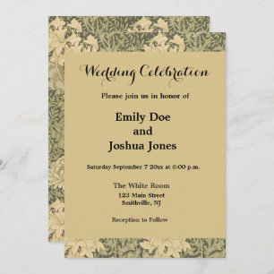 William Morris Chrysanthemum Sage Flower Kaart