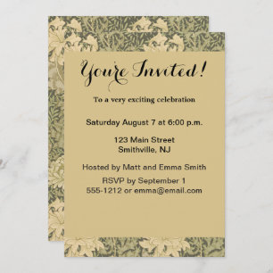 William Morris Chrysanthemum Sage Flower Kaart