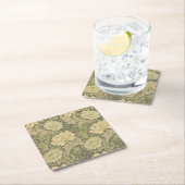 William Morris Chrysanthemum Sage Flower Kartonnen Onderzetters (Insitu)