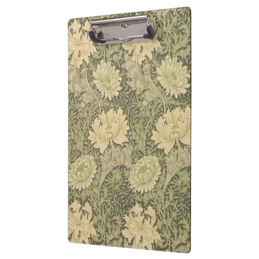 William Morris Chrysanthemum Sage Flower Klembord (Links)