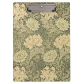 William Morris Chrysanthemum Sage Flower Klembord (Voorkant)